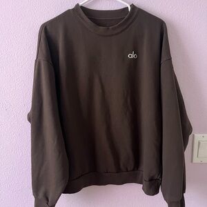 ALO Yoga Women’s Brown Crewneck
